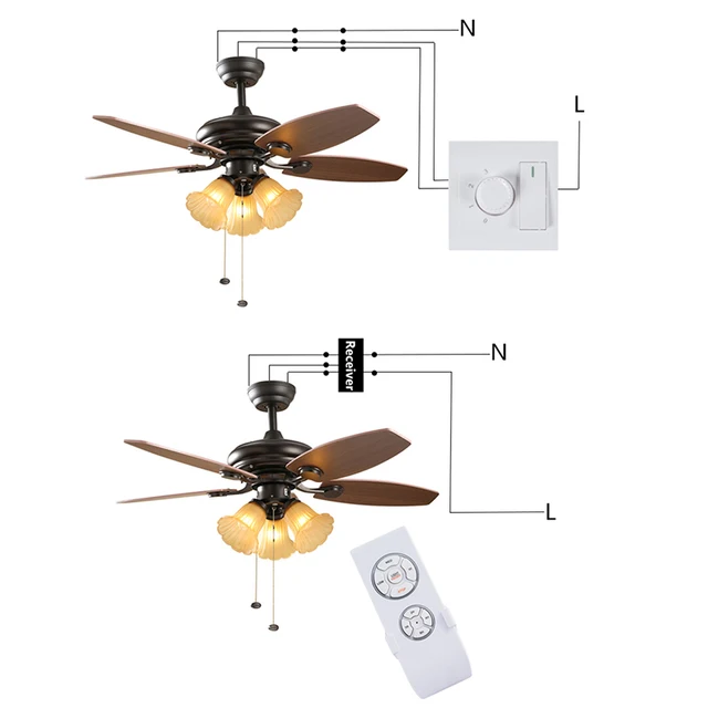 Universal Ceiling Fan Remote Control Controller Switch Rf Receiver Universal Ceiling Fan Remote Control Controller Switch Rf Receiver With Can Light And Sd