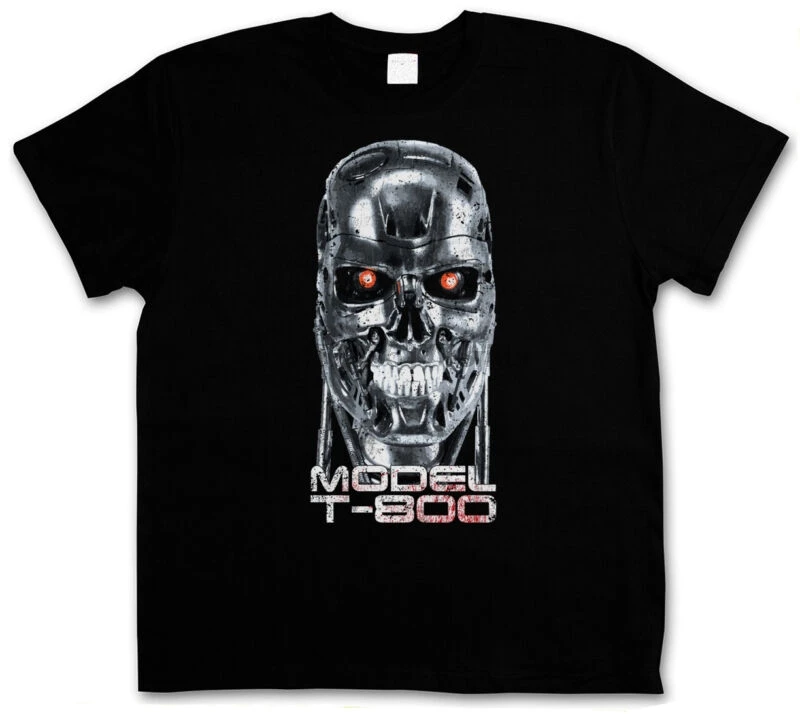 Модель SKULLHEAD T-800 Футболка-Cyberdine Skynet Movie Cyborg Terminator футболка | Мужская одежда