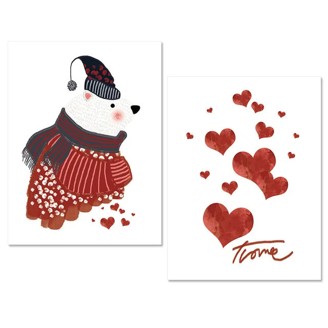 ART-ZONE-Little-White-Bear-Canvas-Painting-Christmas-Animal-Love-Heart-Picture-Kids-Bedroom-Decor-Poster.jpg_640x640 (2)
