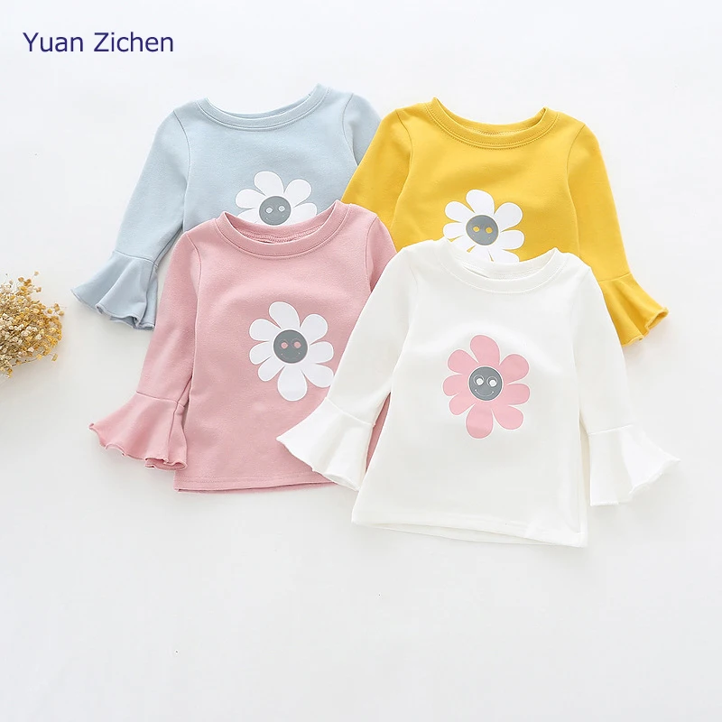2017 Winter Autumn T-shirts baby girl Clothes Children