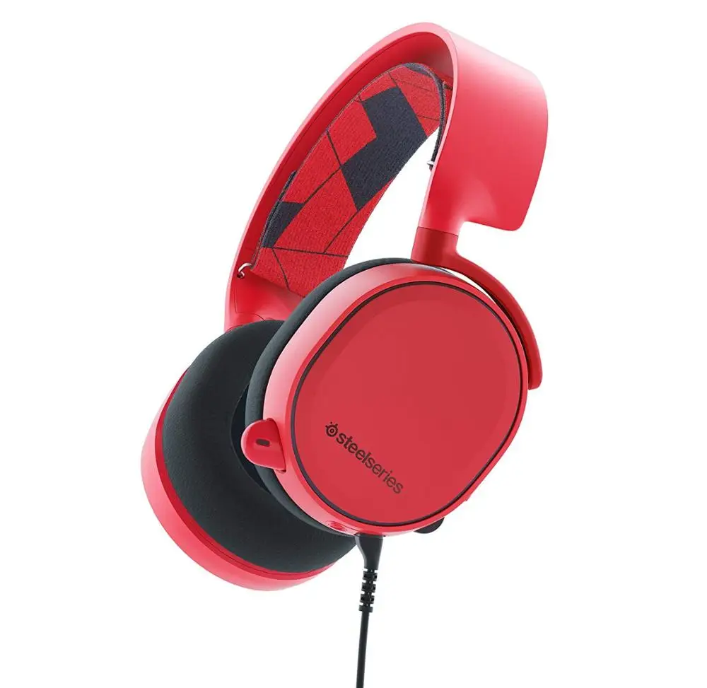 SteelSeries Arctis 3 Универсальная игровая гарнитура для ПК, Playstation 4, Xbox One, nintendo Switch, VR и iOS - Цвет: Красный