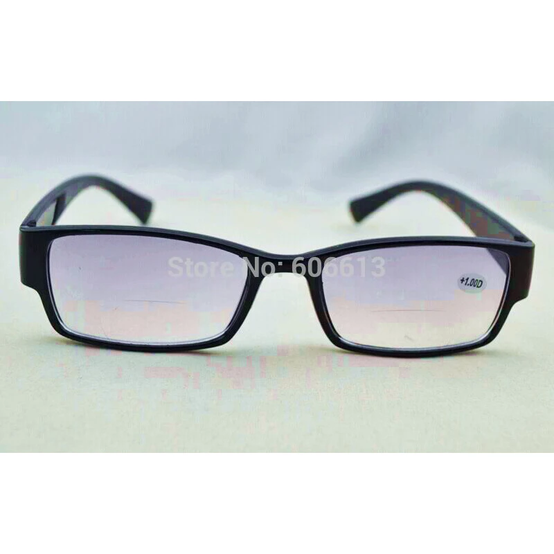 Черные бифокальные очки для чтения, коричневые новые цветные линзы, очки для чтения от солнца gafas de lectura Oculos, лупа, очки A1