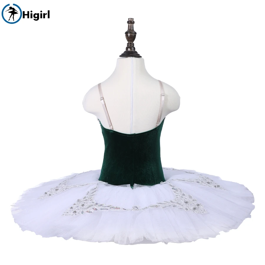 dark green sleeping beauty performance ballet tutus for childrens ballet costumes leotard dress 18073