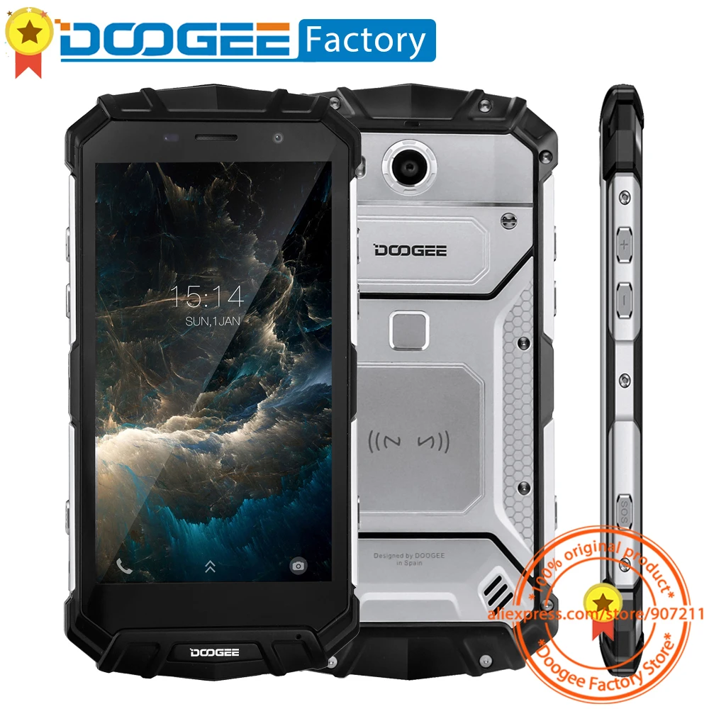 

DOOGEE S60 Lite IP68 waterproof 4G LTE Fingerprint cell phone 8 Core Wireless+Fast Charging Smartphone 5.2"FHD 16MP Mobile phone