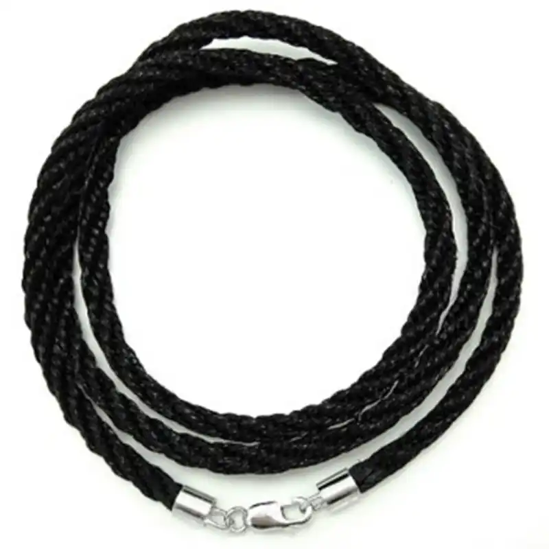 18/'/' Brown 2.0mm Round Real Leather Necklace Cord Rope With Clasp Lobster 10Pcs
