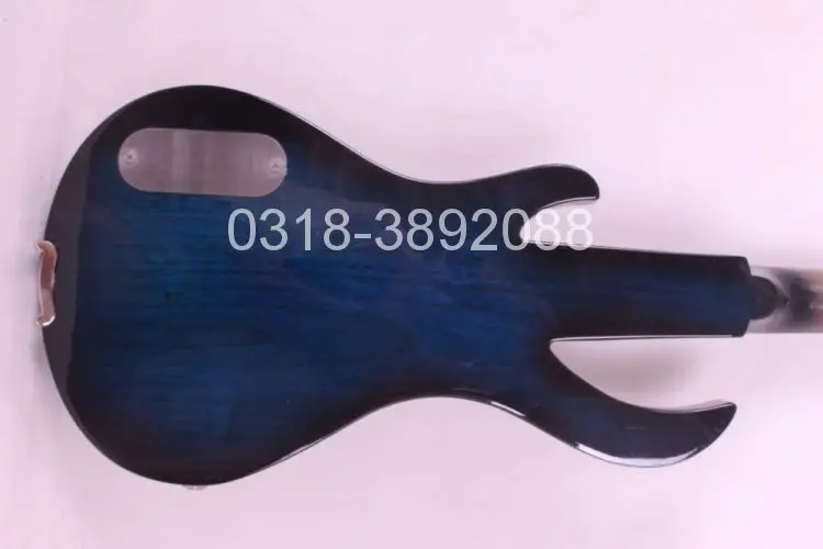 4/4 электрическая скрипка из массива дерева 20-28# синий цвет гитара Шея 6 струн