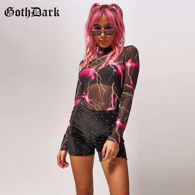 Goth dark Aesthetic Grunge Print Gothic Women's Bodysuit Harajuku Longsleeve Transparent Sexy Autumn 2019 Bodysuits Fashion Goth dark Aesthetic Grunge Print Gothic Women's Bodysuit Harajuku Longsleeve Transparent Sexy Autumn 2019 Bodysuits Fashion