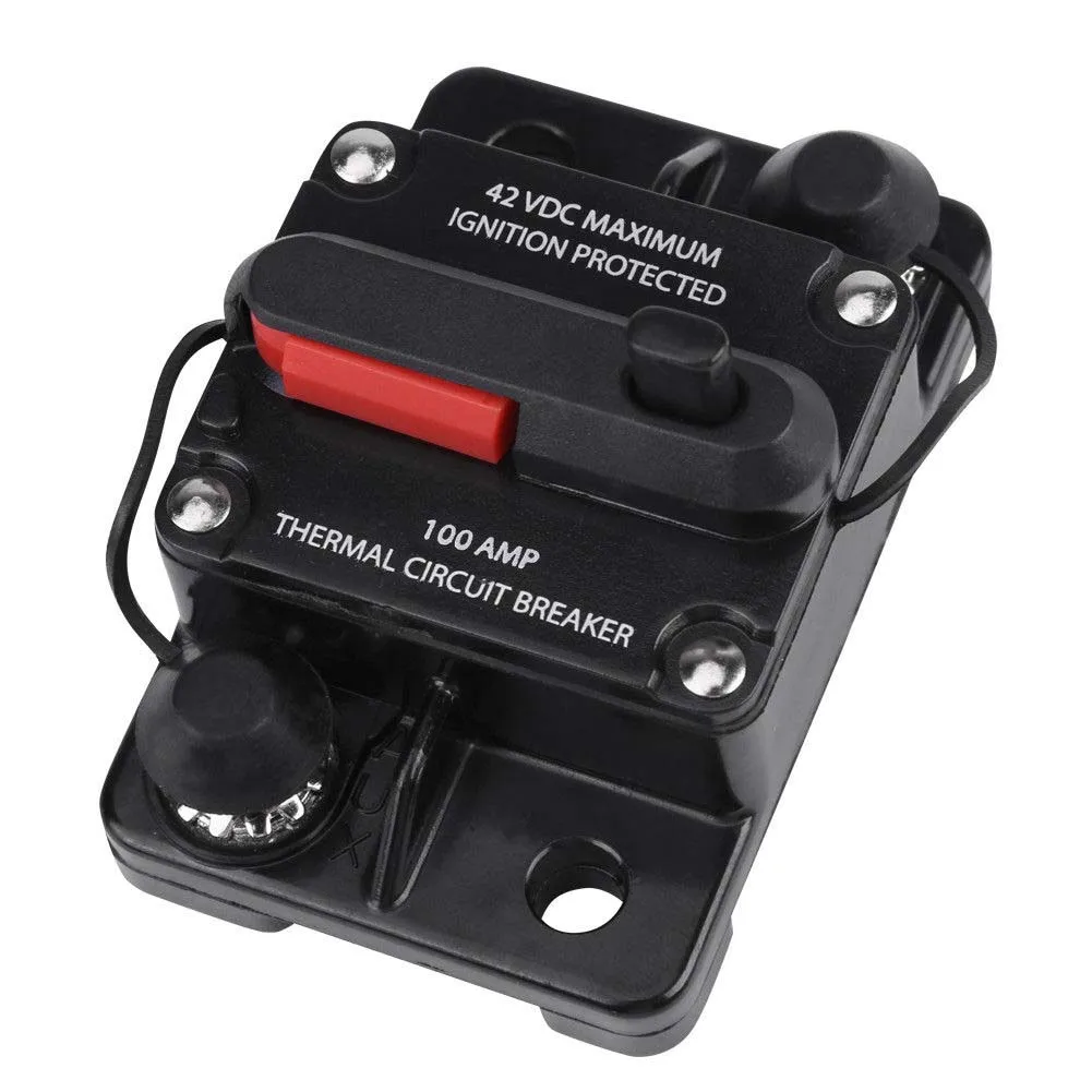 

New DC12V-42V 50A-300A Car Stereo Audio Inline Reset Circuit Breaker Manual Reset WWO66
