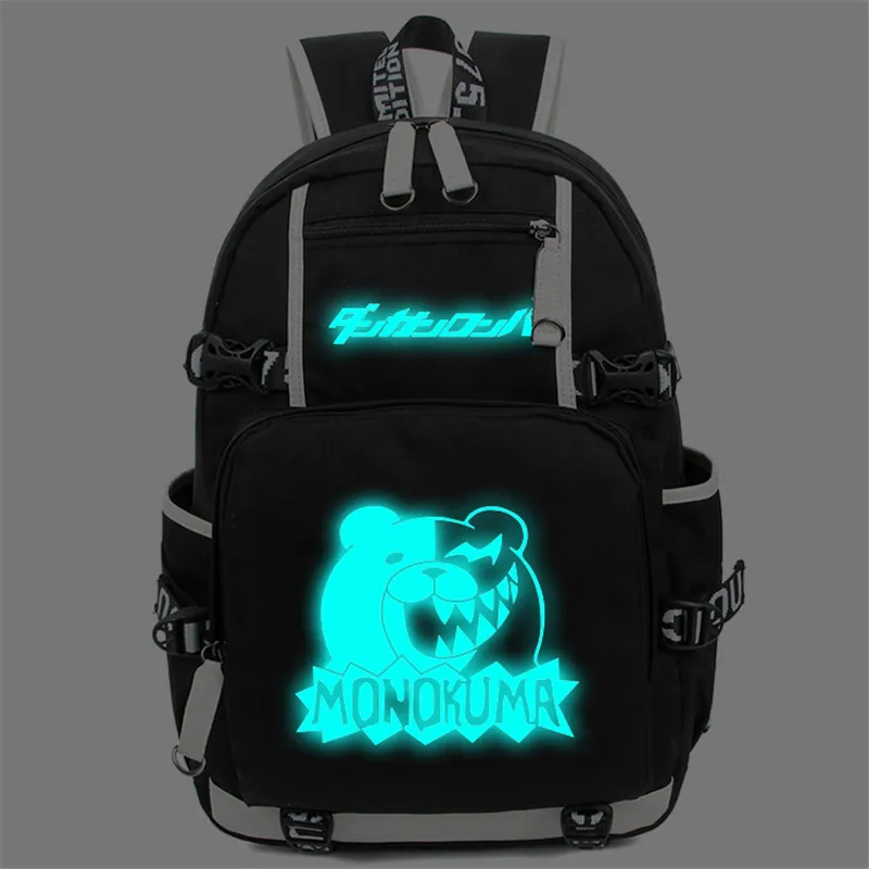  New Arrival Dangan Ronpa Danganronpa Monokuma School Backpack Cosplay Shoulder Bag Luminous Student - 32784125341