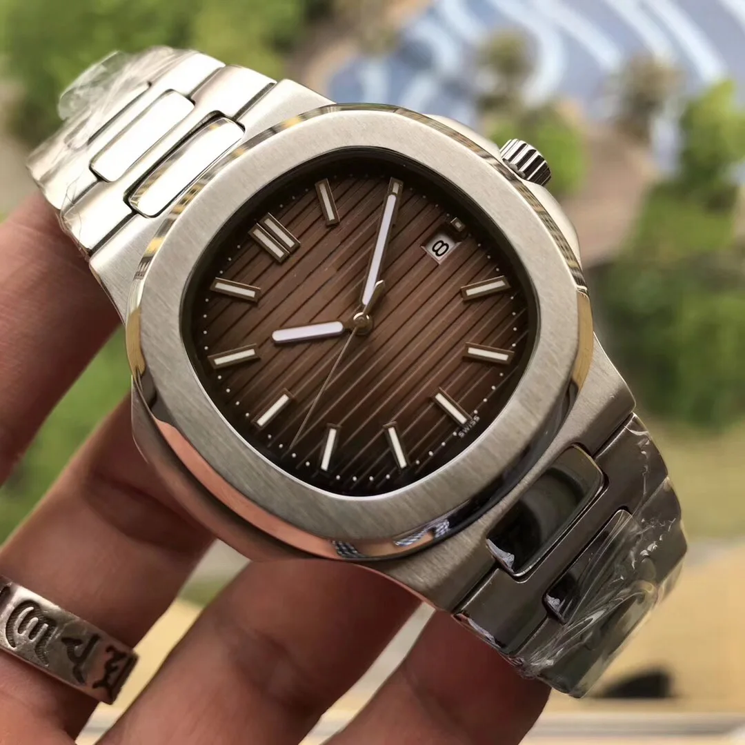 

Patek men's watch top luxury brand automatic nautilus series stainless steel sports diving casual fashion waterproof men's watch