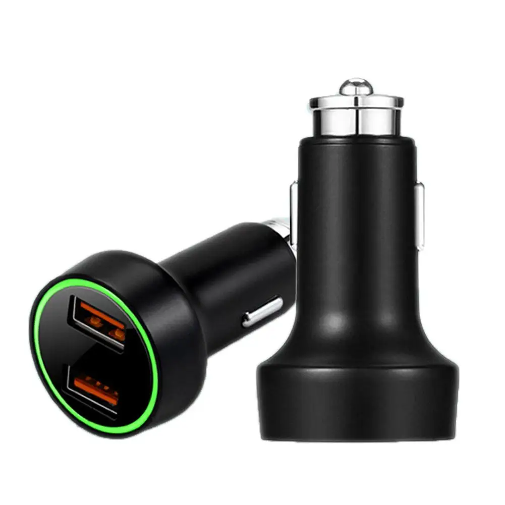 

Dual USB QC3.0 Fast Charging Metal LED Indicator Car Phone Charger Power Adapter