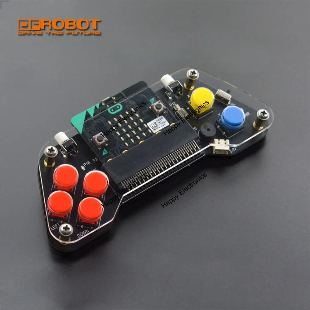 

DFRobot micro:Gamepad wireless expansion gamepad/ remote controller/ game console with acrylic plate vibration motor buzzer LED