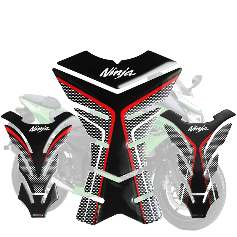 

3D Motorcycle Fuel Tank Pad Protector Sticker For Kawasaki NINJA 250 300 400 ZX-6R 636 Z800 Z900 Z1000 XS Tank