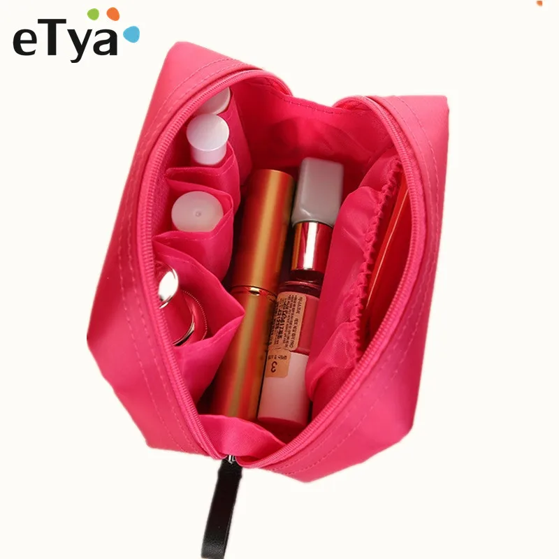 eTya Women Makeup bag Mini Cosmetic bag Neceser Zipper Make Up Organizer Toiletry bag kits ...