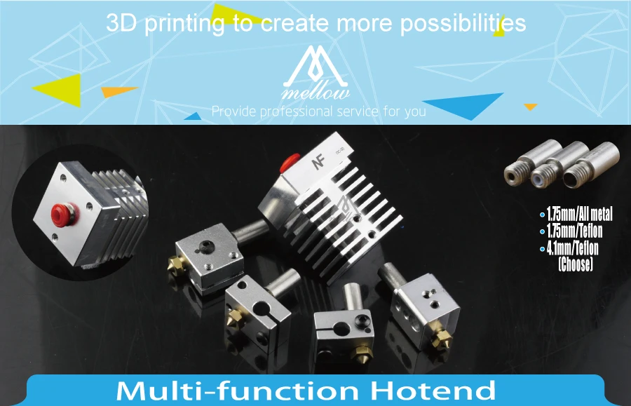 Части 3d принтера многофункциональные Hotend V6 Боуден Уэйд экструдер совместимый термистор/PT100 B термопары/вулкан тепловой блок