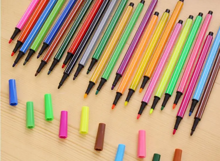 24 цвета/набор Рисование акварелью Ручка кисти для студентов и детей подарок на день рождения школьные канцелярские принадлежности