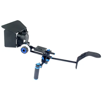 

3in1 DSLR Rig Set Movie Kit Film Making System Shoulder Mount Follow Focus Matte Box for Canon Nikon Sony Camera Video Camcorder