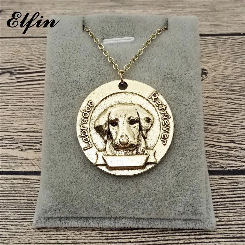 Elfin New Vintage Retro Labrador Retriever Necklace High Quality