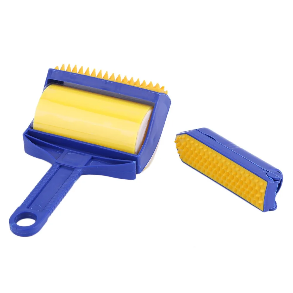 

2Pcs/set Reusable Handheld Picker Lint Sticking Roller Pet Hair Remover Brush Lint Roller Pet Hair Cleaning Brush