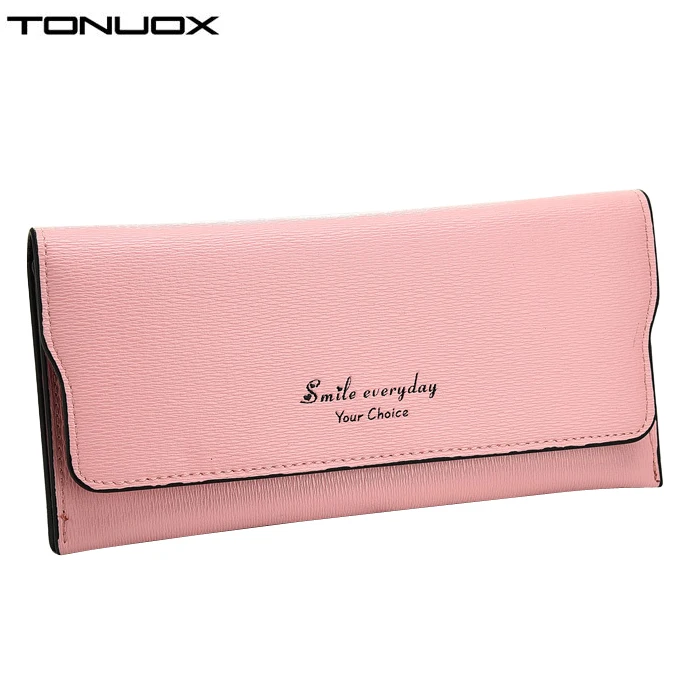 

Fashion Women Wallet Soft PU Leather Hasp Long Coin Purse Girls Moneybags Lady Clutch Envelope Wallet ID Cards Holder Notecase