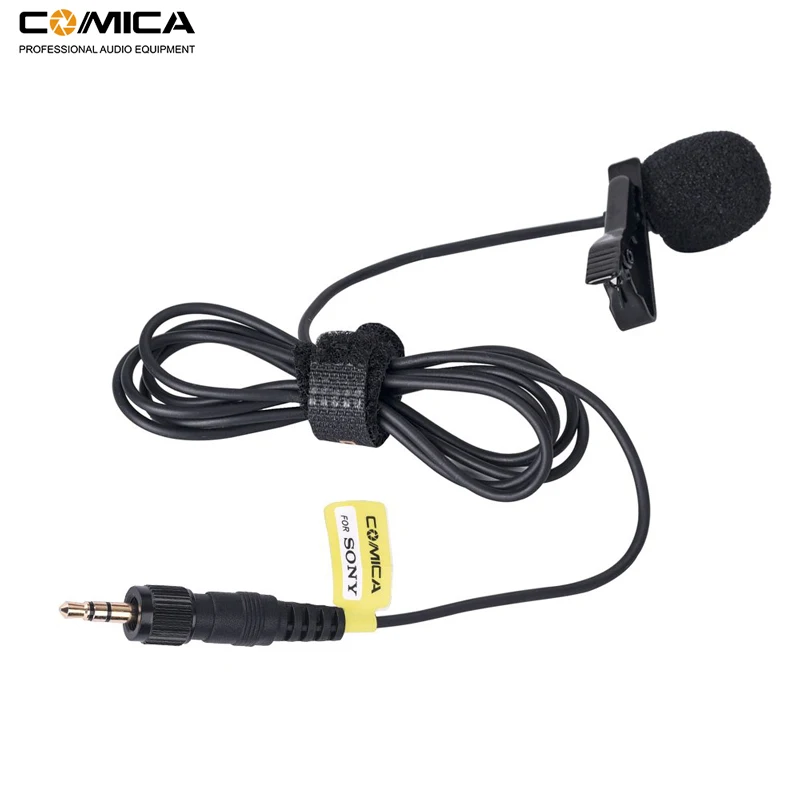 Comica CVM-M-O2 3.5mm Lavalier Microphone Omnidirectional Lapel Microphone for Sony Wireless Microphone Transmitter