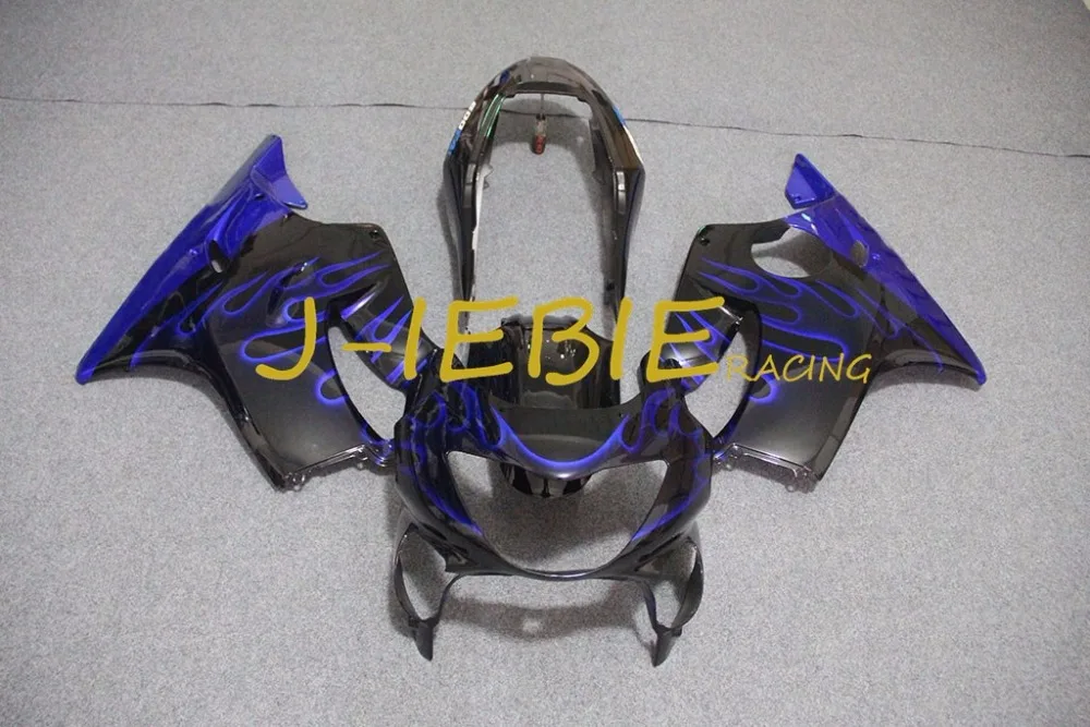 

Black blue fire Injection Fairing Body Work Frame Kit for HONDA CBR600 CBR 600 F4 1999 2000