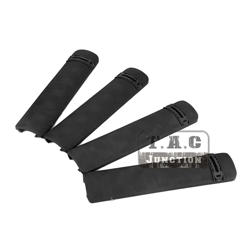 4-حزمة 6.2 بوصة معركة السكك الحديدية يغطي لوحات القبضات Handguard حامي ل 20 مللي متر Picatinny السكك الحديدية عدم الانزلاق محكم