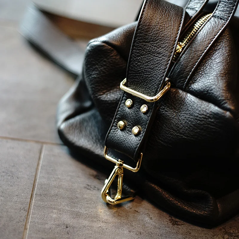  AETOO New simple wide shoulder leading layer cowhide shoulder bag leather portable casual commuter 