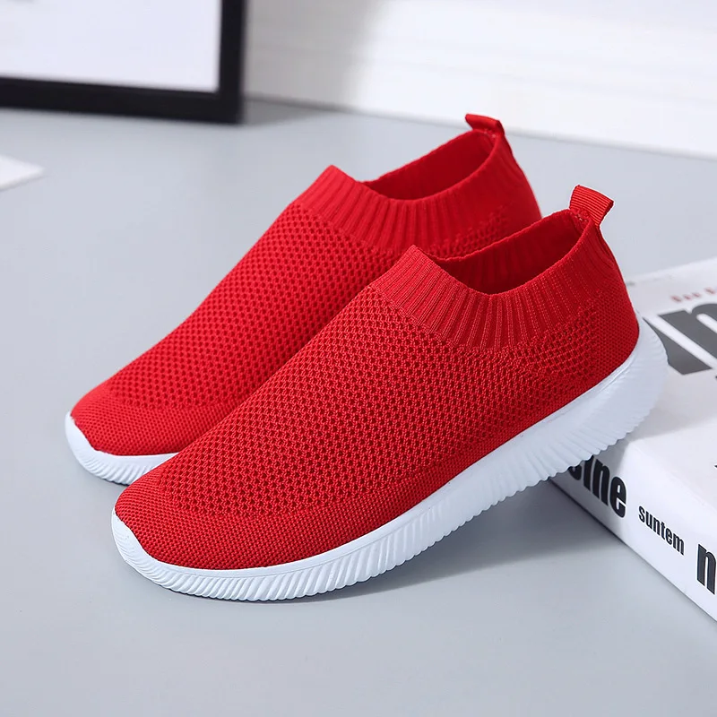 

35-42 Outdoor Sock Sneakers Women Casual Flat Walking Shoes Fashion Lightweight Breathable Black and White Sport Shoes for Women