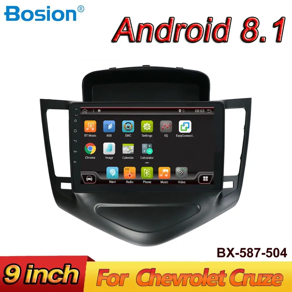Flash Deal Bosion Android 8.1 Car Radio Multimedia DVD Player For Chevrolet Cruze 2009-2013 2din gps navigation with steering wheel Stereo 0