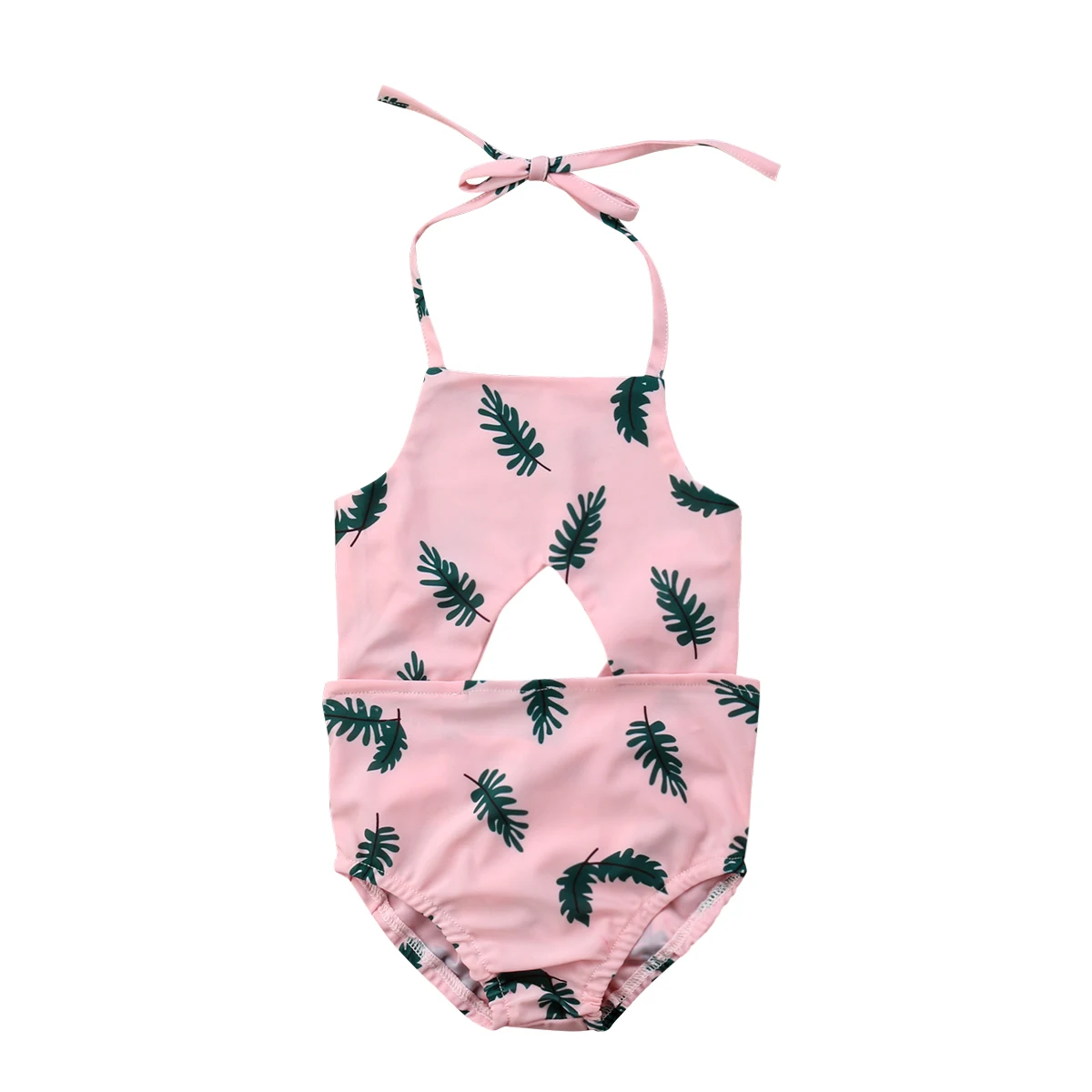 Toddler Kids Baby Girl Palm Tropical Swimsuit Swimwear Tankini Bikini