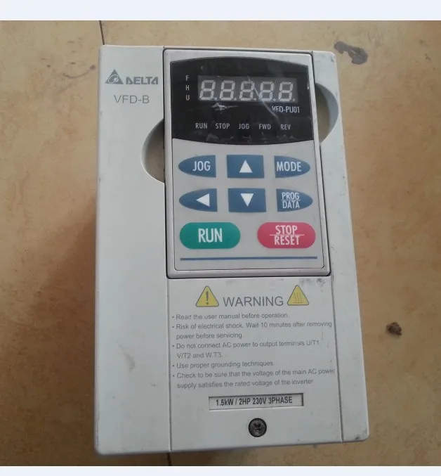 Инвертор VFD015B21A Delta 220 В/кВт б/у инвертор кВт|inverter 1.5kw|inverter 220vinverter 5kw |
