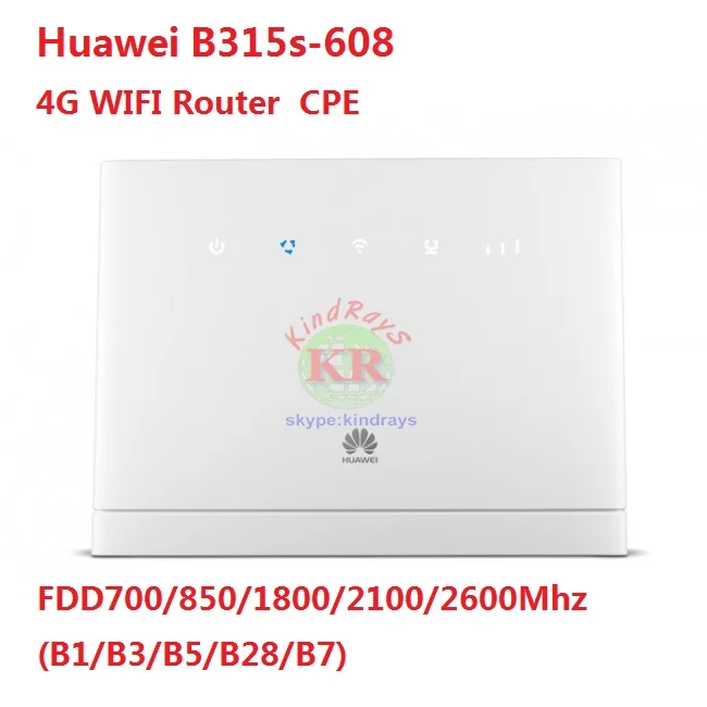 

Unlocked Huawei B315 B315s-608 LTE FDD 700/850/1800/2100/2600Mhz 4G WIFI router