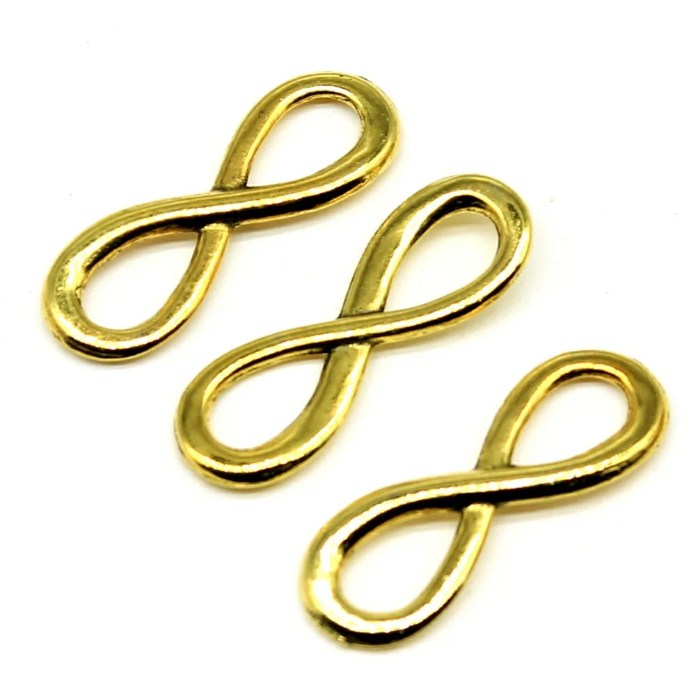 

5 Colors Infinite Symbol Connector Charms DIY Alloy Jewelry Findings Infinity Charm Infinity Sign Connector 8x23mm 30pcs/lot