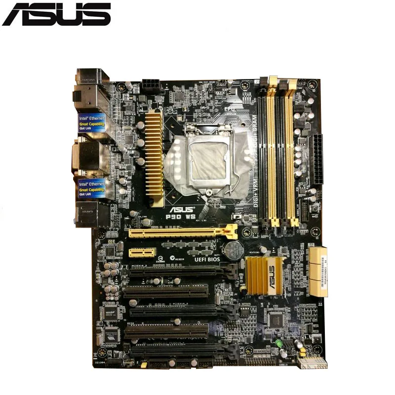 

original Used Server motherboard For ASUS P9D WS Socket 1150 Core i7/Core i5/Core i3/E3-1200 Maximum 4*DDR3 32GB 6xSATAIII ATX