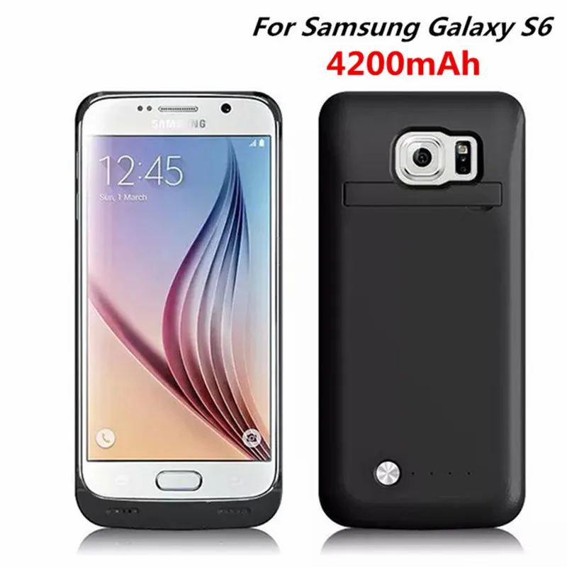 Чехол аккумулятор для Samsung Galaxy S6 Edge 4200 мАч|Чехлы с аккумулятором| |