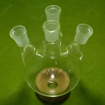 

1000ml,24/29,4-necks,Round Bottom Glass Flask,1L,Glass Boiling Bottle