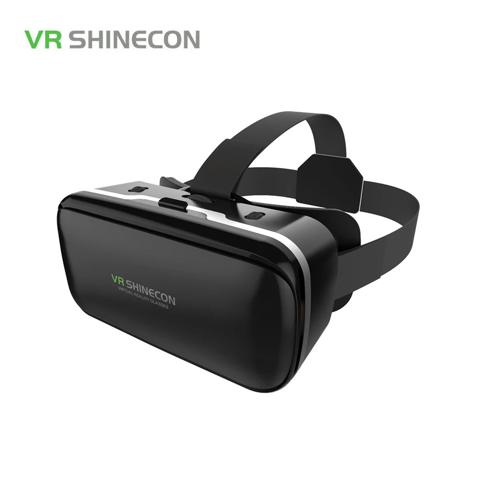 VR Shinecon 6,0 3D очки виртуальной реальности Google Cardboard VR Box гарнитура шлем для 4,3-6,0 дюймового смартфона с геймпадом - Цвет: No Controller