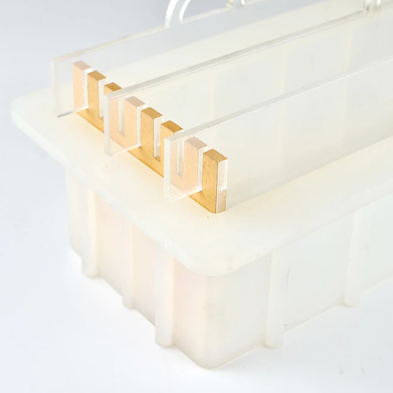 Силиконовая форма для мыла с прозрачной вертикальной акриловой вагонкой, белая Прямоугольная форма для выпечки хлеба, формы для тостов
