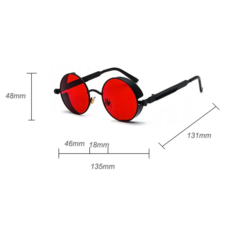 retro steampunk round sunglasses 9000156 details (1)