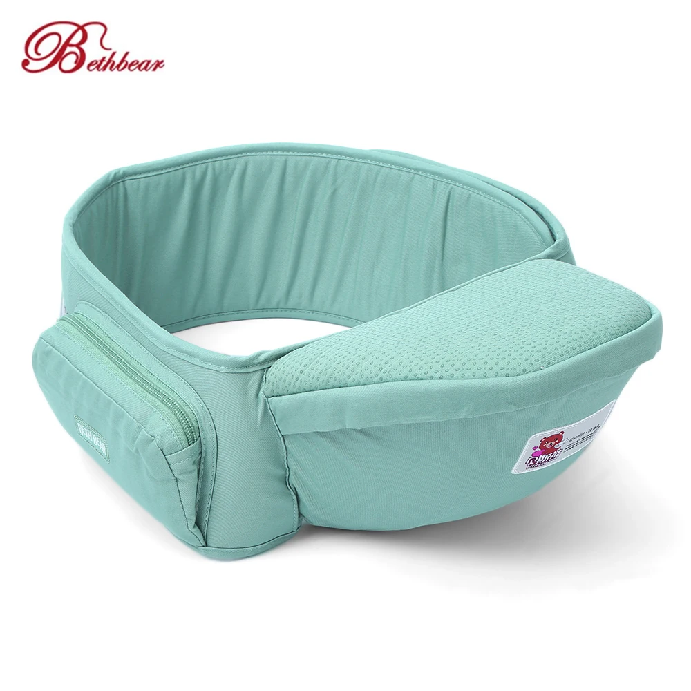Bethbear/переноска для новорожденных, для младенцев, поясной стул, ходунки, Хипсит, слинг, регулируемый, для малышей, передний держатель, обёрточная бумага, ремень, держатель, набедренное сиденье - Цвет: Baby Blue