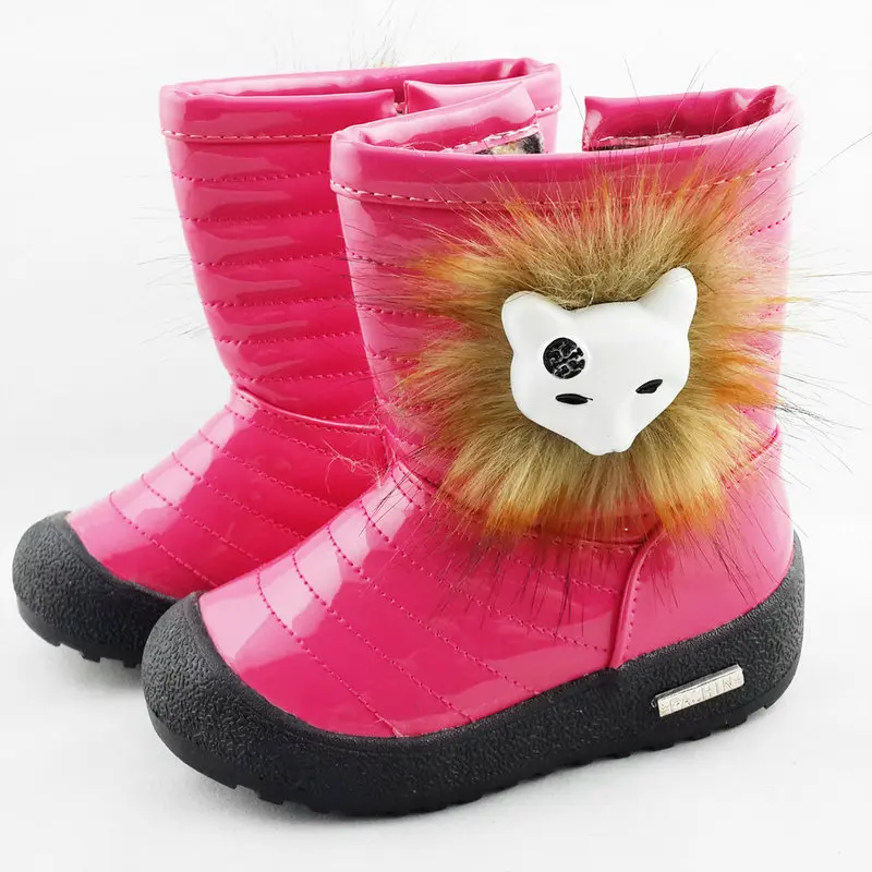 childrens fur lined waterproof boots