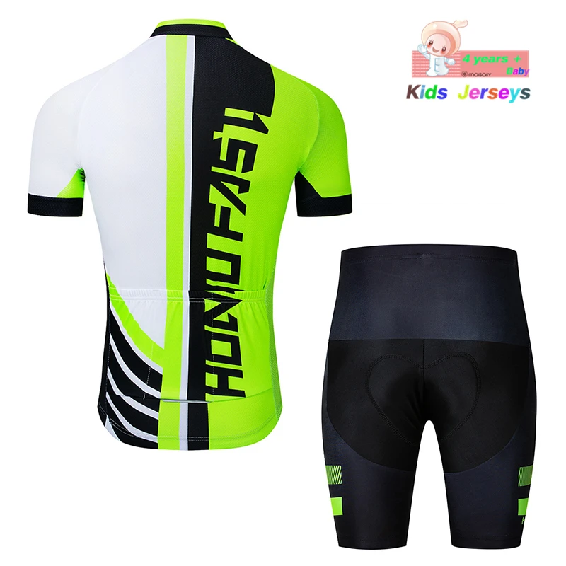Новые детские зеленые майки для велоспорта, комплект одежды для горного велосипеда, спортивная одежда для гонок, детская одежда для велоспорта, Майо, Ropa Ciclismo