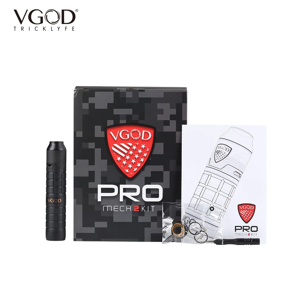 

Original VGOD Pro Mech 2 Kit Vape With 2ml VGOD Elite RDA Atomizer VGOD Pro Mech 2 Mod Electronic Cigarette