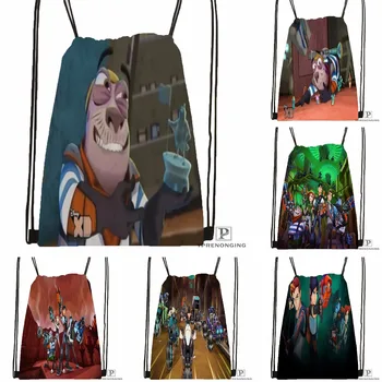 

Custom Slugterra Drawstring Backpack Bag Cute Daypack Kids Satchel (Black Back) 31x40cm#180531-02-63