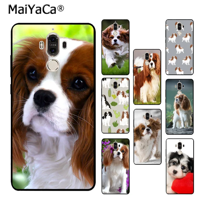 

MaiYaCa Cavalier King Charles Colorful Phone Accessories Case for Huawei p20 pro p9 p10 plus mate9 10 nove 3e case coque