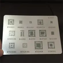 1 шт. трафарет для реболлинга BGA для серии MTK xiaomi MTK6369 MT6582 MT6572A MT6592V MT6323GA MT6169V MT6735V MT6339A