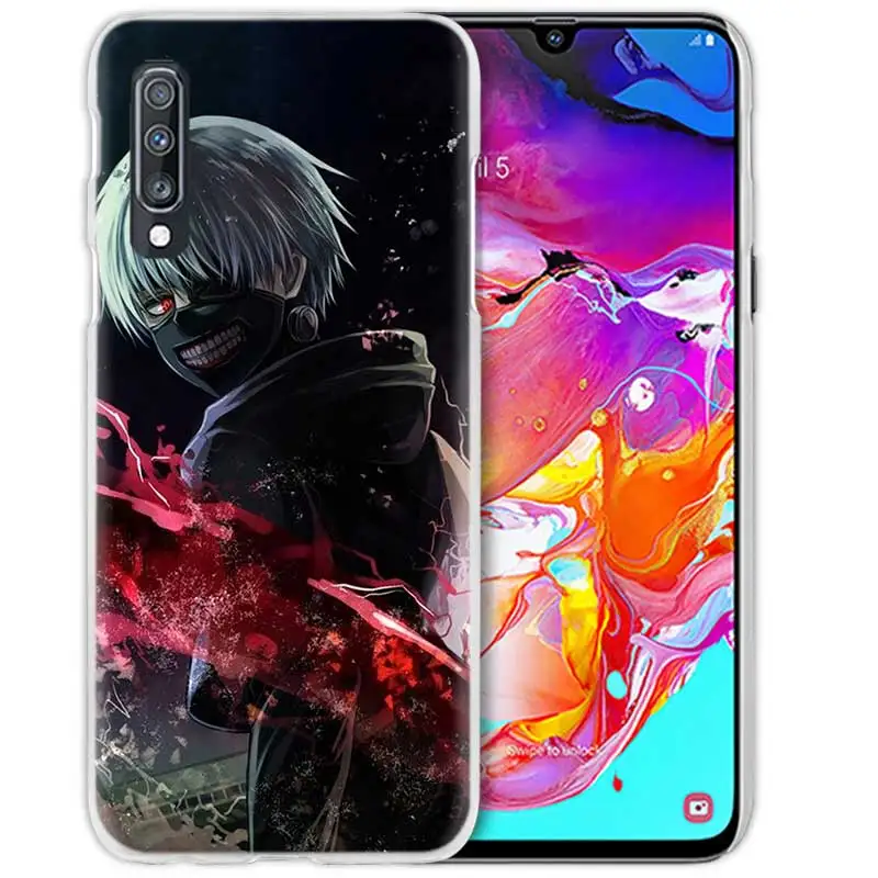 10 Аниме чехол для samsung Galaxy A50 A8 A6 плюс A70 A20e A40 A30 A20 A10 A9 A7 жестркий прозрачный Капа чехол для телефона чехол в стиле анимации «Токийский вампир» - Цвет: 10