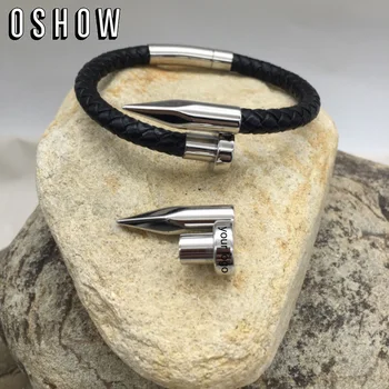 

Custom Stainless Steel 6mm Hole Nail Shape Clasps Closure For Modern Leather Jewelry Making
