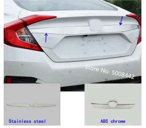 1 шт. декоративная крышка багажника для Honda Civic 10 седан 2016 2017 2018 2019|Хромирование| |